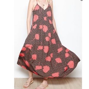 The Odell’s Penelope print sleeveless midi dress